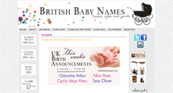 Desktop Screenshot of britishbabynames.com